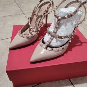 Valentino Women's Studded Nude Heels